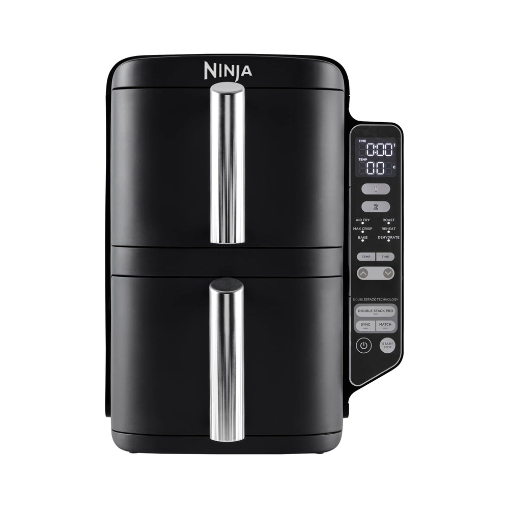 Ninja Double Stack Air Fryer 7,6L gris – friteuse sans huile verticale à deux tiroirs