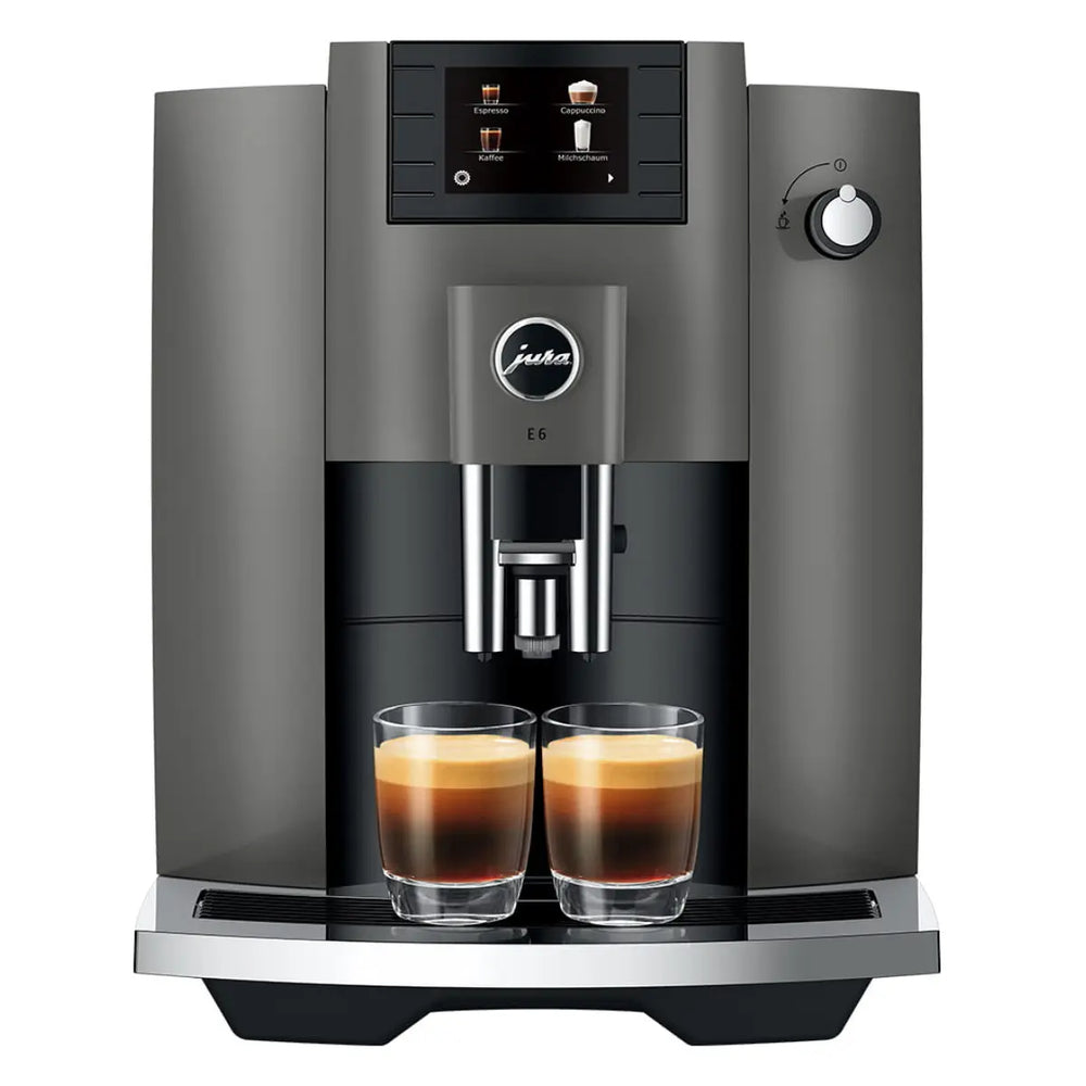JURA E6 Dark Inox (EC) – machine à café automatique à grains – vue 1